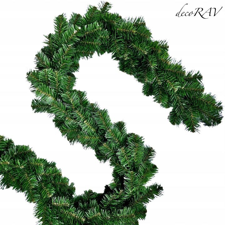 GIRLANDA ŁAŃCUCH CHOINKOWY OZDOBA ŚWIĄTEC.ZNA ŚWIERK GĘSTA 300 CM 1 SZT