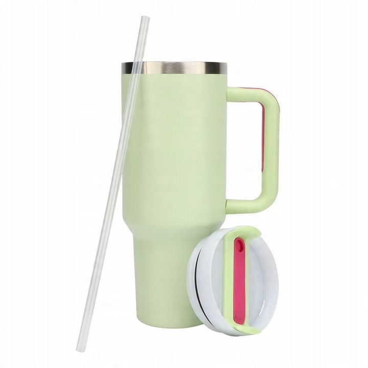 KUBEK TERMICZNY do kawy herbaty TERMOS szczelny ze słomką KAMILLE 1200ml