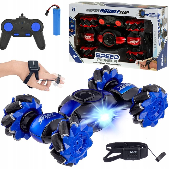 SAMOCHÓD ZDALNIE STEROWANY RĘKĄ GESTAMI + PILOT 4x4 AUTO RC AKUMULATOR LED