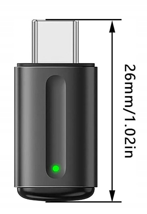 ADAPTER PILOT ZDALNEGO STEROWANIA PODCZERWIEŃ DO APPLE IPHONE 15 USB-C