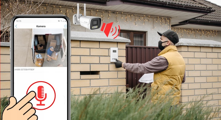 KAMERA BEZPRZEWODOWA WIFI ZEWNĘTRZNA IP TUBOWA 5MPX APLIKACJA TUYA ANOMATEC