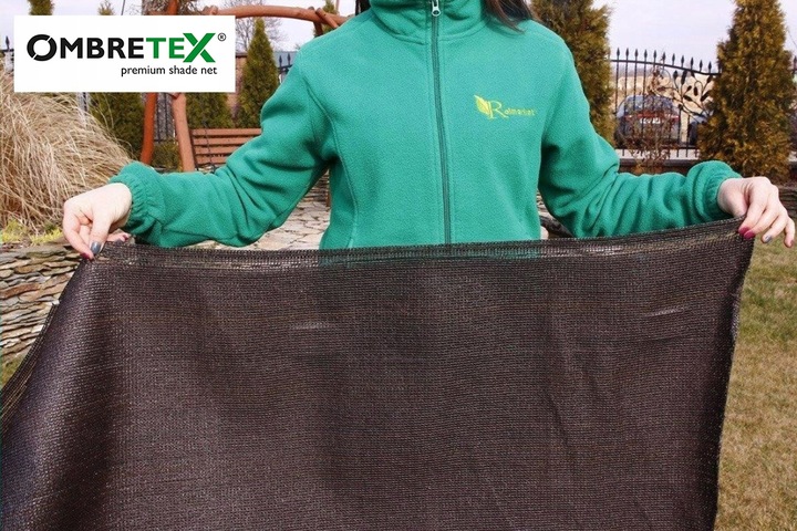 Siatka Maskująca 1,5x30m 95% 200g Mata Osłonowa Na Ogrodzenie Płot Brązowa