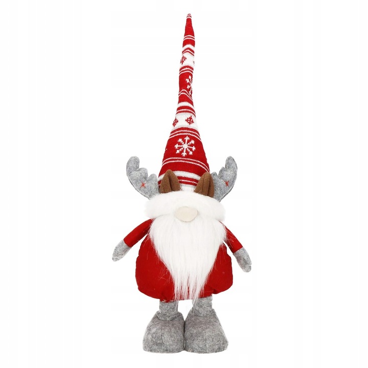 RENIFER KRASNAL ŚWIĄTECZNY TELESKOPOWY duży GNOM wysoki 80cm REGULOWANY