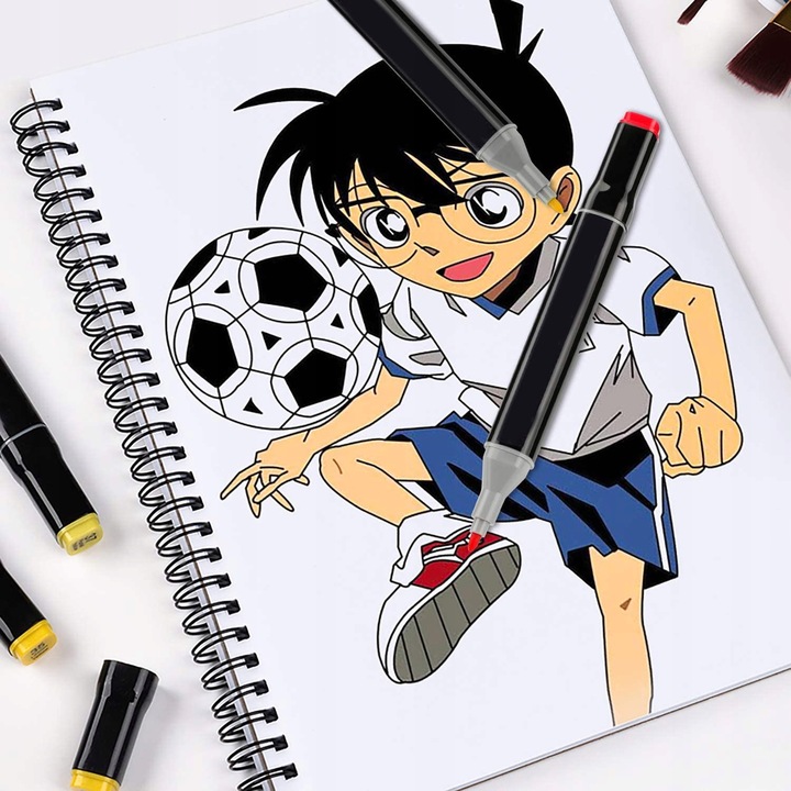 MARKERY ALKOHOLOWE FLAMASTRY MAZAKI PISAKI DWUSTRONNE Torba PREMIUM SET