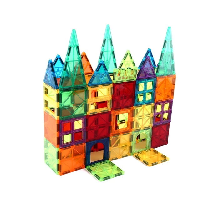 Klocki Magnetyczne 3D Magnetic Tiles Duży Zestaw 100 elementów