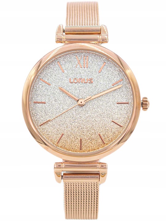 DAMSKI ZEGAREK LORUS RG232QX5 ELEGANCKI BROKATOWY BRANSOLETA MESH