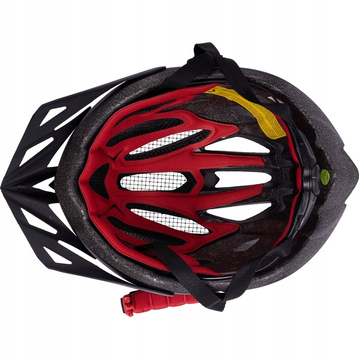 KASK ROWEROWY REGULOWANY 57-62 UNIWERSLANY Z WENTYLACJĄ DASZKIEM LAMPKĄ