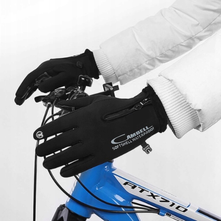 Rękawice Softshell Dotyk Narty Biegowe Rower XXL