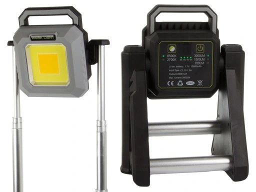 HALOGEN REFLEKTOR AKUMULATOR PRZENOŚNY LED COB USB