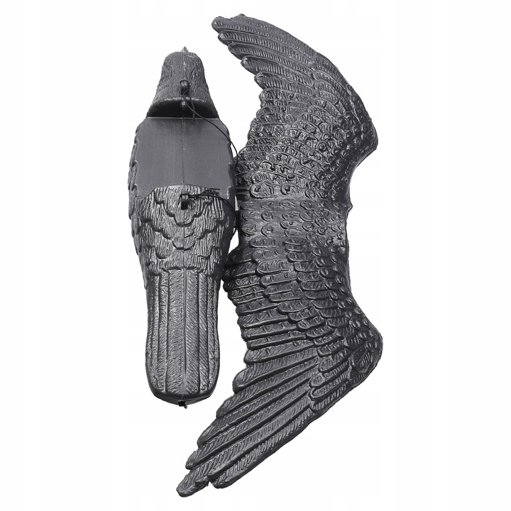 Kruk w locie Sillar makieta ptaka kruka odstraszacz ptaków gołębi szpaki 3x