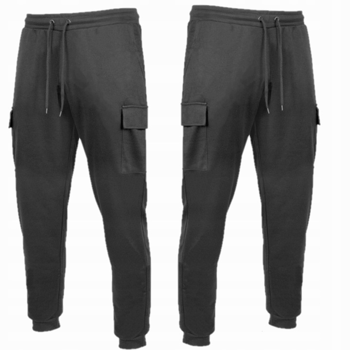 Spodnie robocze Dresowe Męskie Dresy jogger Czarner. M