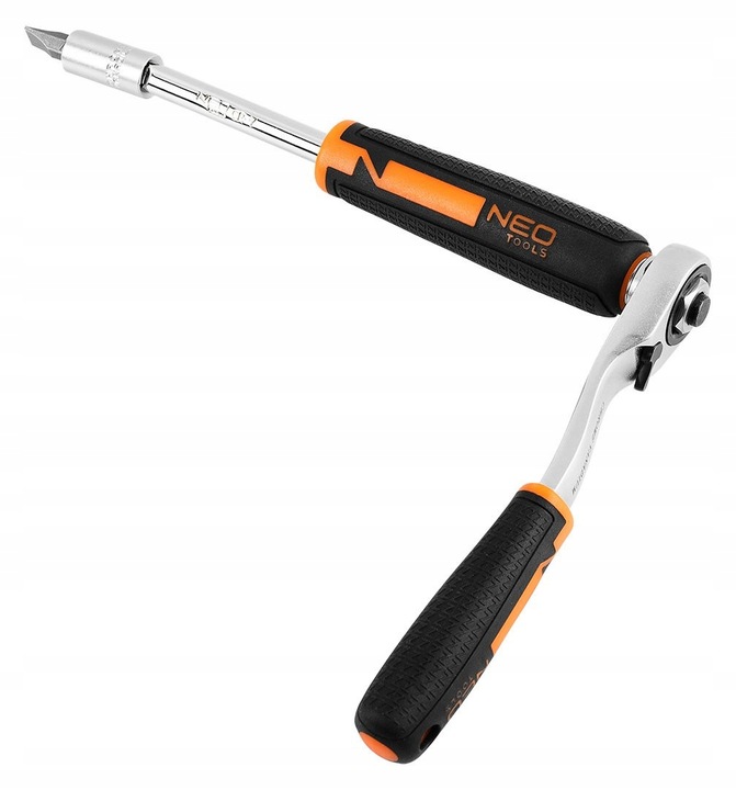 NEO ZESTAW NASADEK PRZELOTOWYCH 1/4" 3/8" 46szt z grzechotkami CrV 10-019