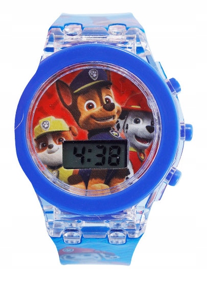 zegarek dziecięcy chłopięcy PSI PATROL dla chłopca dzieci LED chase ŚWIATŁO