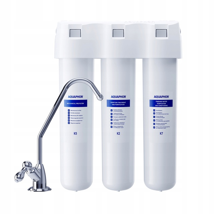 Wkłady filtrujące wodę, filtry Aquaphor K2, K5, K7 do fltrów kuchennych