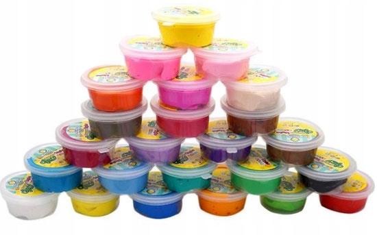 MAGICZNA PIANKOLINA PLASTELINA GLINA POLIMEROWA CLAYDOLL 48 sztuki + Akces