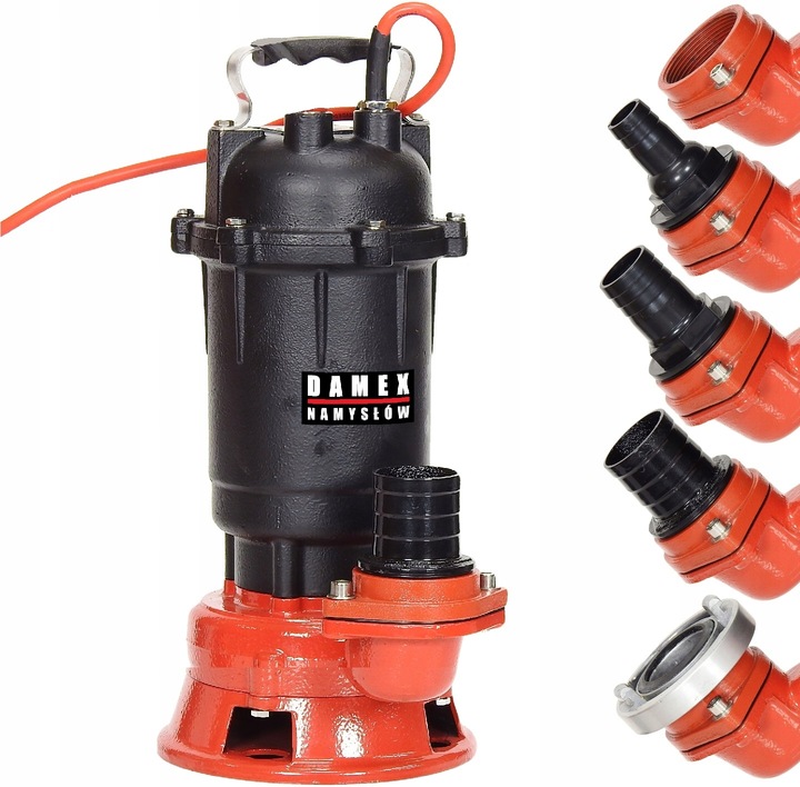 POMPA P3000 DO WODY BRUDNEJ CZYSTEJ SZAMBA ROZDRABNIACZ 100%MIEDŹ ŻELIWNA