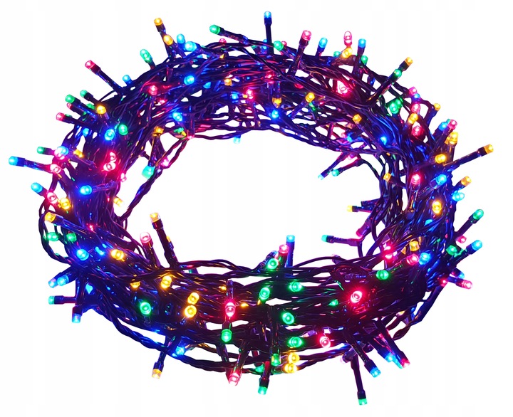LAMPKI CHOINKOWE 200LED TIMER lampek Zewnętrzne CHOINKĘ CHOINKA KOLOROWE