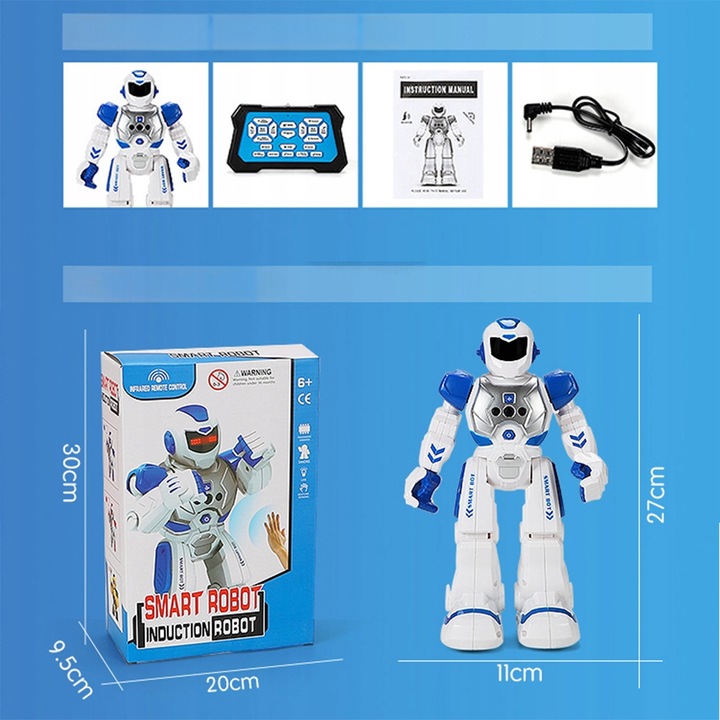 INTELIGENTNY ROBOT DLA DZIECI Z CZUJNIKIEM GESTÓW I PILOTEM