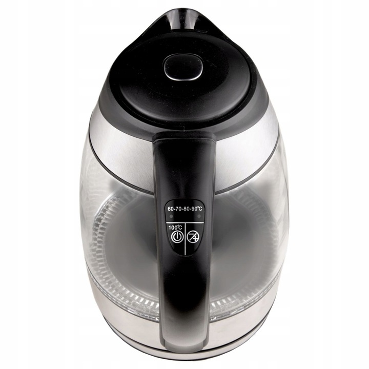 Czajnik elektryczny z regulacją temp. szklany podświetlenie LED 1,8l 2200 W