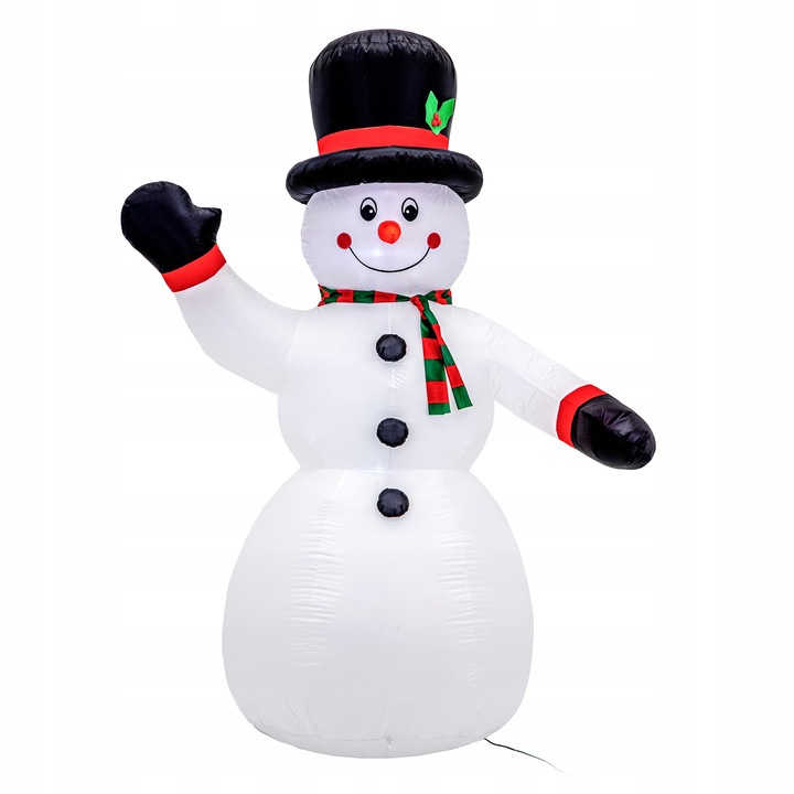 BAŁWAN nadmuchiwany ŚWIECĄCY DUŻY pompowany LED 180cm dmuchaniec JUMIhome