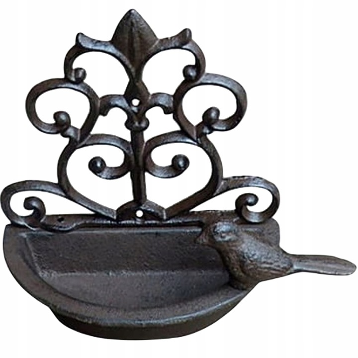 Poidełko Karmnik dla ptaków 17,5x18x10cm żeliwne