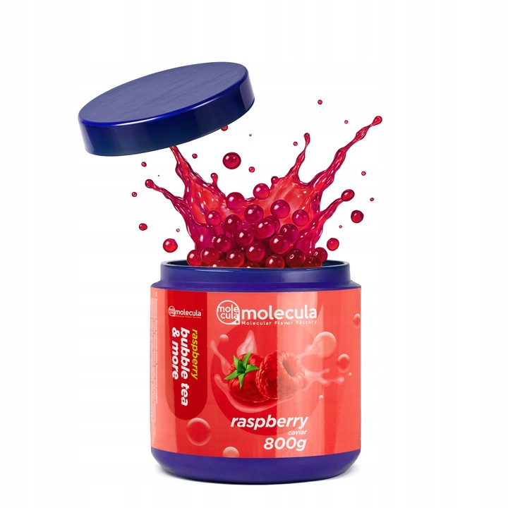 Molecula - KULKI do BUBBLE TEA - 0.8kg - MOLEKULARNY KAWIOR - MALINA