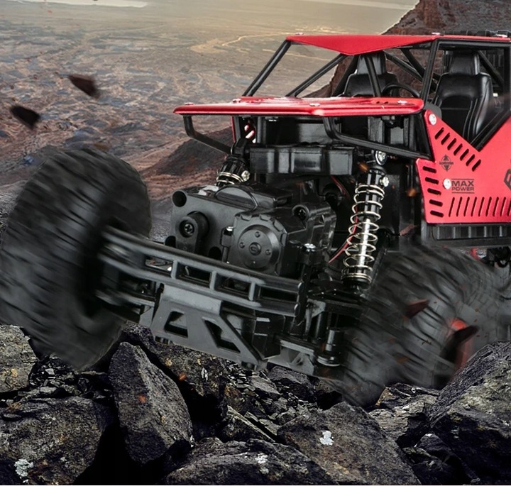 Samochód Zdalnie Sterowany Terenowy Duży 4x4 Auto Na Pilota Na Akumulator