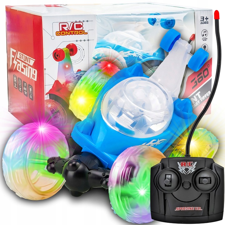 AUTO TWISTER SAMOCHÓD ZDALNIE STEROWANY AKROBATA KASKADER R/C BĄCZEK STUNT