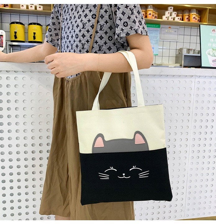 PLECAK SZKOLNY KOT KOTEK MŁODZIEŻOWY + PIÓRNIK CZARNY ZESTAW Z KOTKIEM 5w1