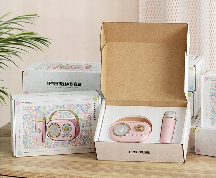 MIKROFON BEZPRZEWODOWY KARAOKE GŁOŚNIK BLUETOOTH RETRO DLA DZIECI PREZENT