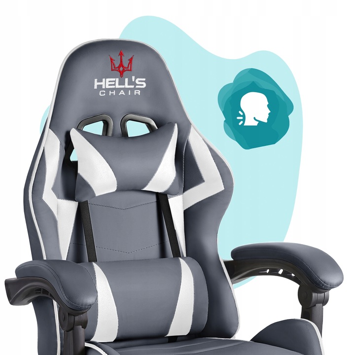 FOTEL GAMINGOWY DLA GRACZA BIUROWY HELL'S