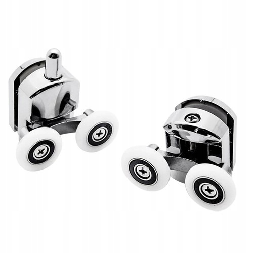 ROLKI DO KABINY PRYSZNICOWEJ KÓŁKA KOMPLET ROLEK KABIN PRYSZNICOWYCH CHROM