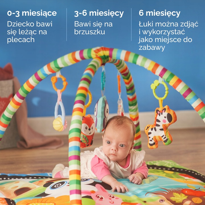 MATA EDUKACYJNA INTERAKTYWNA DLA NIEMOWLĄT z Lukiem Mata Do Zabawy