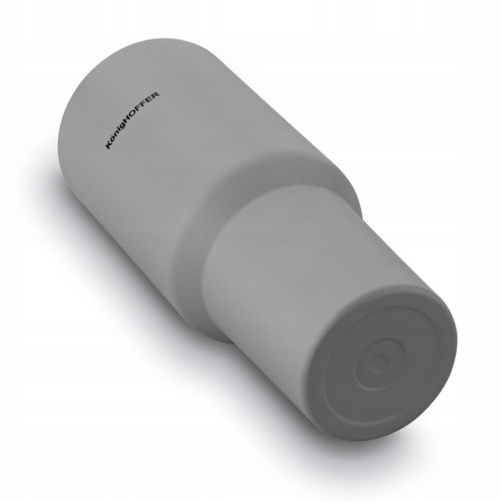 KUBEK TERMICZNY PRÓŻNIOWY ze słomką SZARY DUŻY Konighoffer Davos 1200 ml