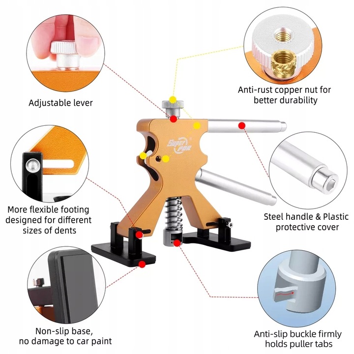 ZESTAW NARZĘDZI DO USUWANIA WGNIECEŃ pdr