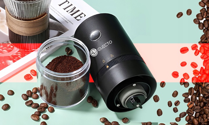 MINI ELEKTRYCZNY MŁYNEK DO KAWY BEZPRZEWODOWY PRZENOŚNY USB AKUMULATOR