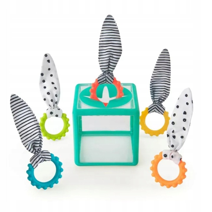 Manipulacyjna kostka sensoryczna Montessori - elastyczna kostka sorter z kr