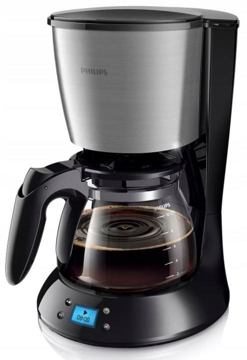 Ekspres przelewowy Philips HD 7459/20 1,2L Szklany dzbanek Zegar LCD