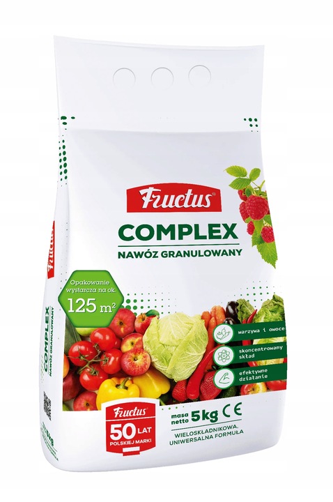 FRUCTUS COMPLEX - Kompleksowy Nawóz do WARZYW i OWOCÓW 5 Kg