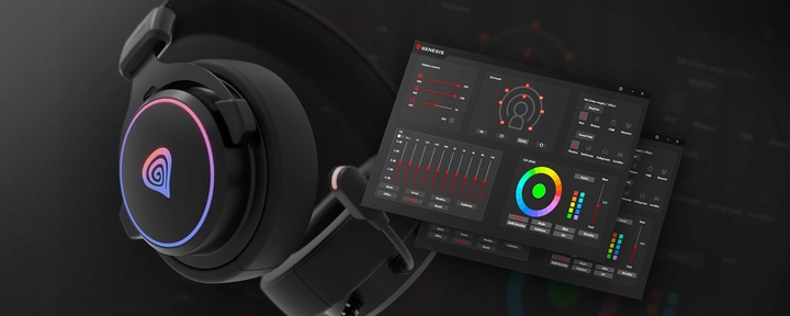 Słuchawki 7.1 GENESIS Neon 764 RGB z Mikrofonem PC/PS4/PS5/Android Czarne
