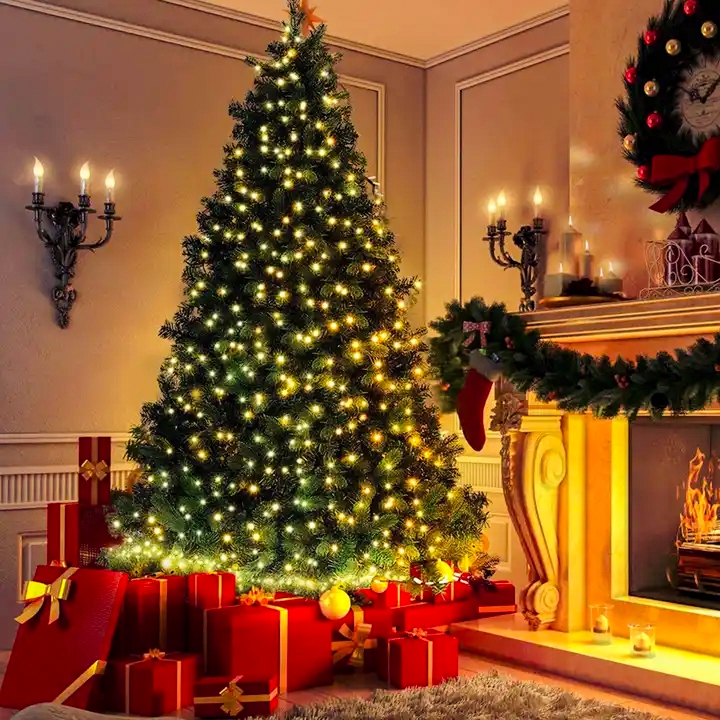 LAMPKI CHOINKOWE 1000 LED MULTI KOLOR 63M WEWNĘTRZNE ZEWNĘTRZNE ŚWIATEŁKA