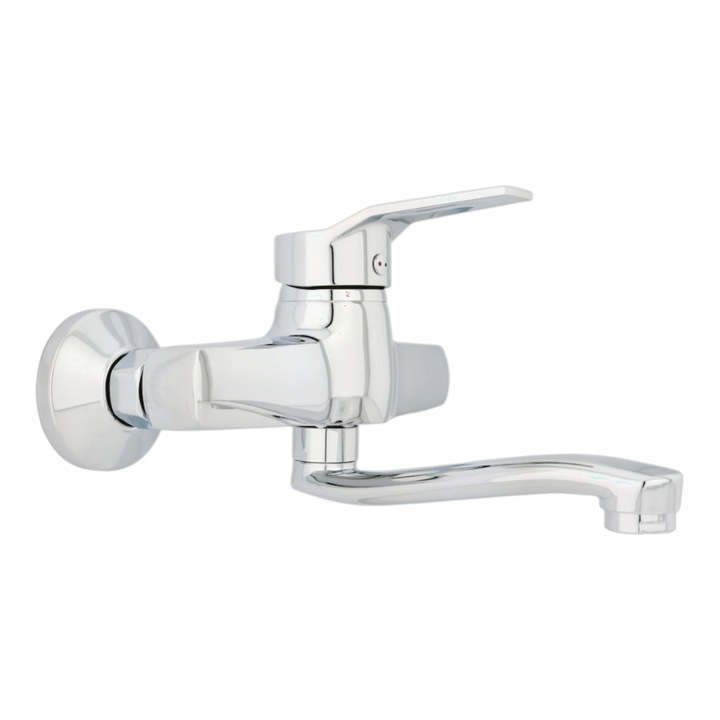 BATERIA UMYWALKOWA ŚCIENNA CHROM SREBRNA KOMPLET