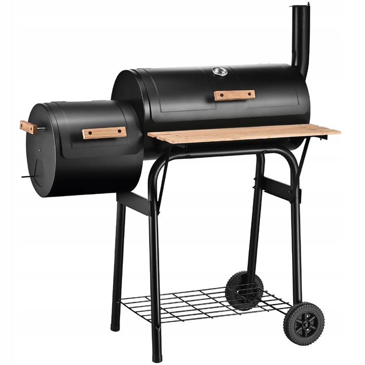 GRILL WĘGLOWY OGRODOWY WĘDZARNIA MARK ADLER ROAST 7.0 NA KÓŁKACH TERMOMETR