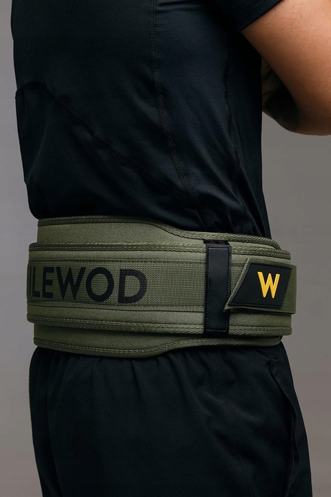 Pas lędźwiowy treningowy zielony rozmiar S na siłownię do pracy