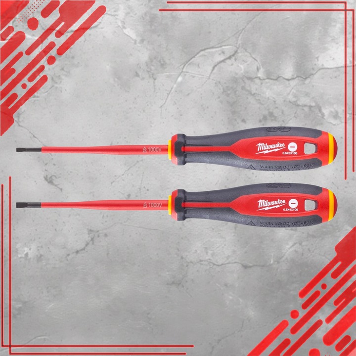 ZESTAW WKRĘTAKÓW DLA ELEKTRYKA MIESZANYCH SL PZ PRÓBNIK NAPIECIA VDE 5 SZTU