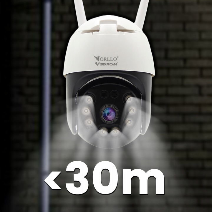 Kamera WiFi IP 8 Mpx 4K Zewnętrzna Obrotowa Bezprzewodowa ORLLO Z20 CHMURA