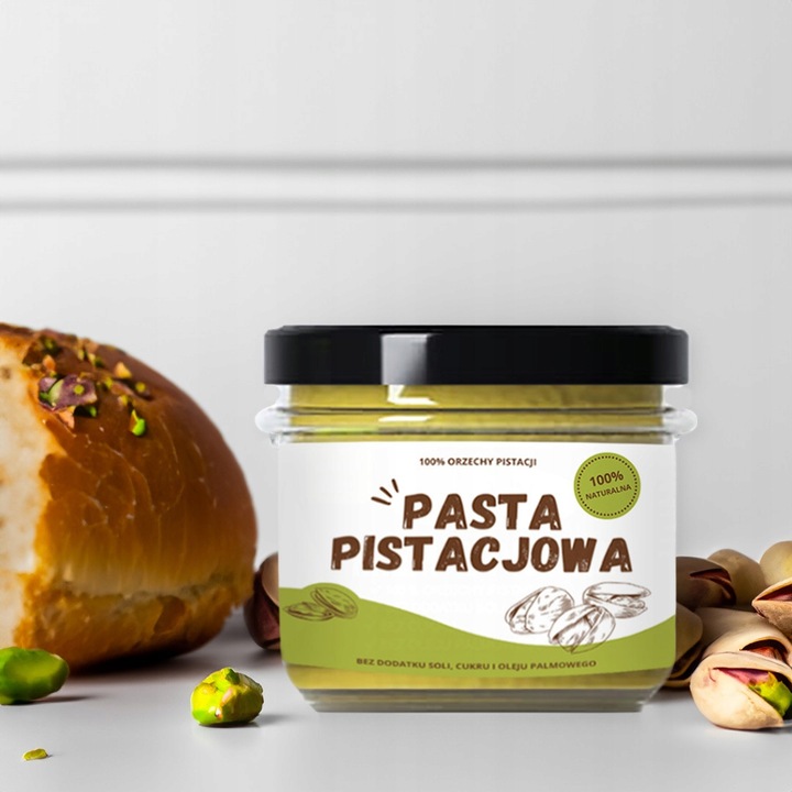 PASTA PISTACJOWA Krem z pistacji Vitafarm 100% naturalna 200g