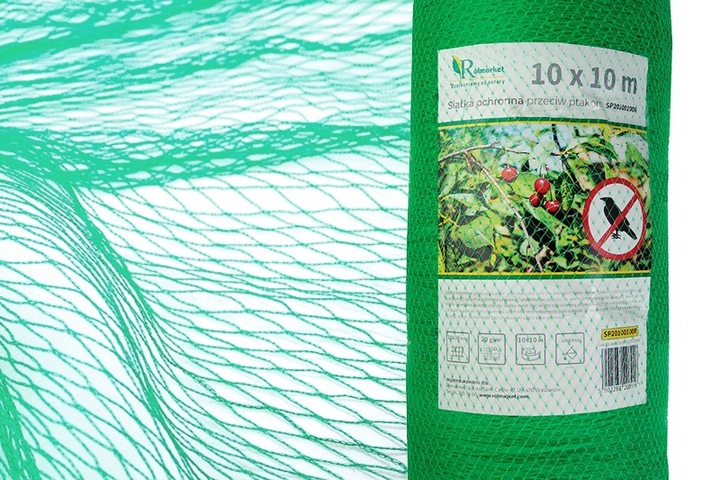 MOCNA SIATKA na PTAKI szpaki na BALKON DRZEWKA 10x10 m GRUBY SPLOT 20G