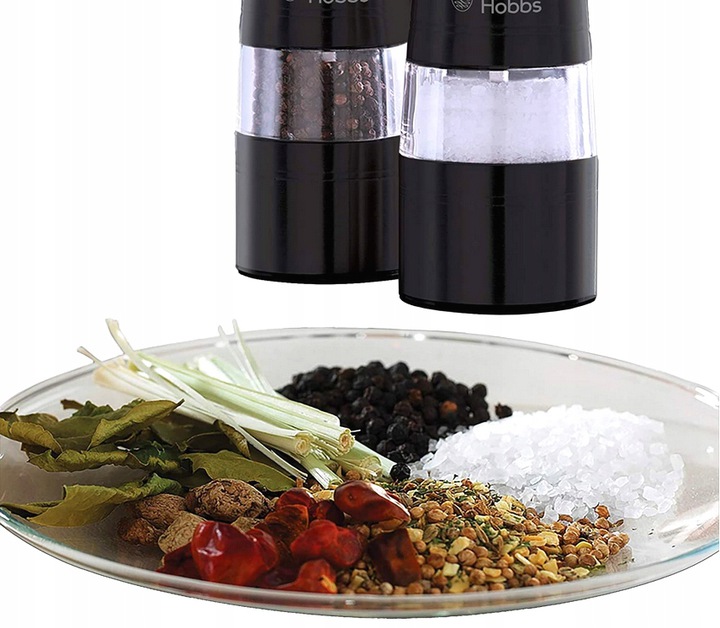 ZESTAW DWÓCH ELEKTRYCZNYCH MŁYNKÓW DO PIEPRZU I SOLI RUSSEL HOBBS