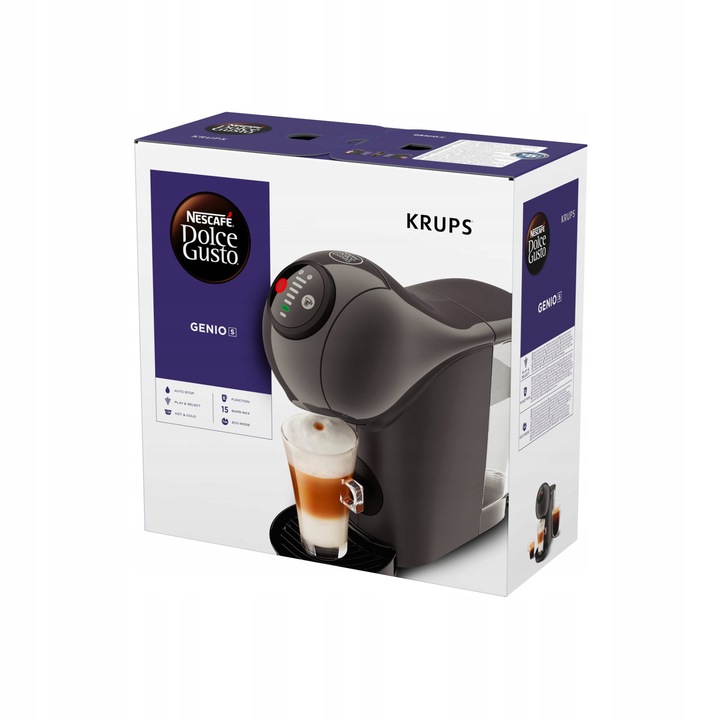 Ekspres kapsułkowy Krups Genio S KP243B10 Antracyt